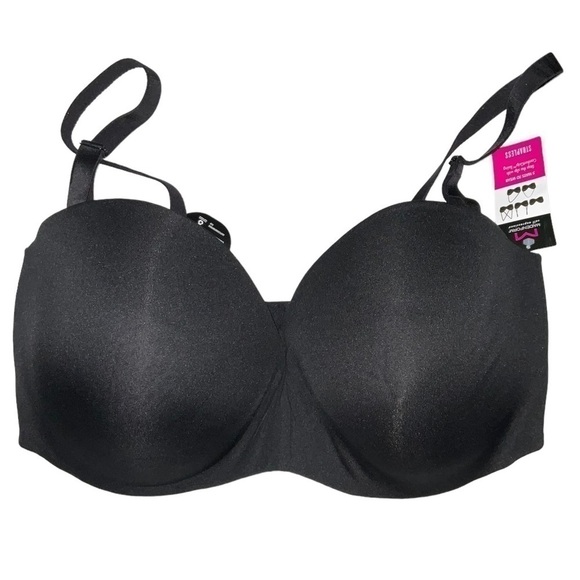 Maidenform Self Expressions Strapless Bra, Black. Sz. 38DDD NWT - Picture 2 of 8